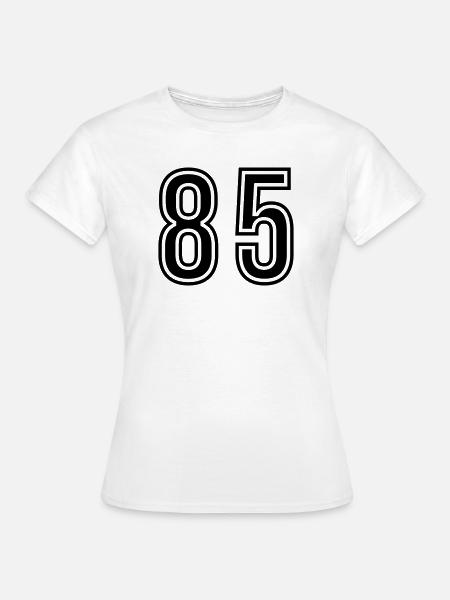 85 Zahl symbol - Frauen T-Shirt - Weiß