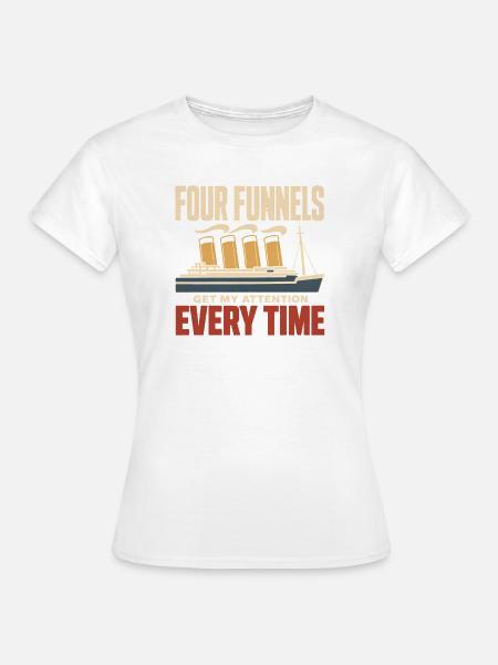 Ozeandampfer Maritime Geschichte Historisches - Frauen T-Shirt - Weiß