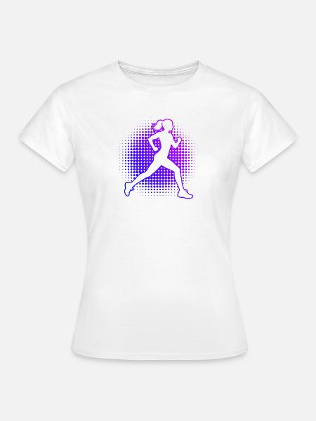 Geschenkidee für eine Running mit Running - Frauen T-Shirt - Weiß