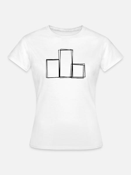 Siegerpodest handgezeichnet - Frauen T-Shirt - Weiß