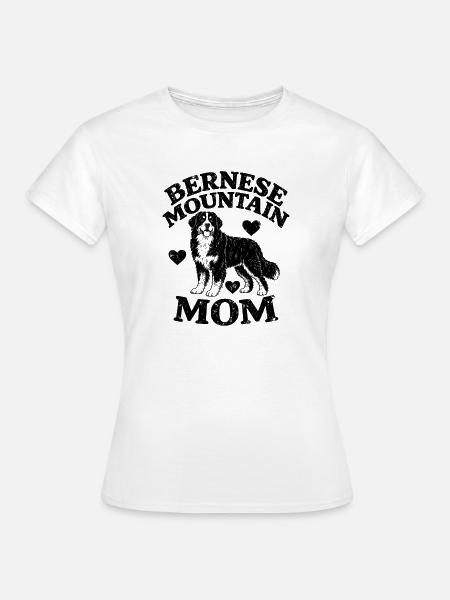 Bernese dog mom - Frauen T-Shirt - Weiß