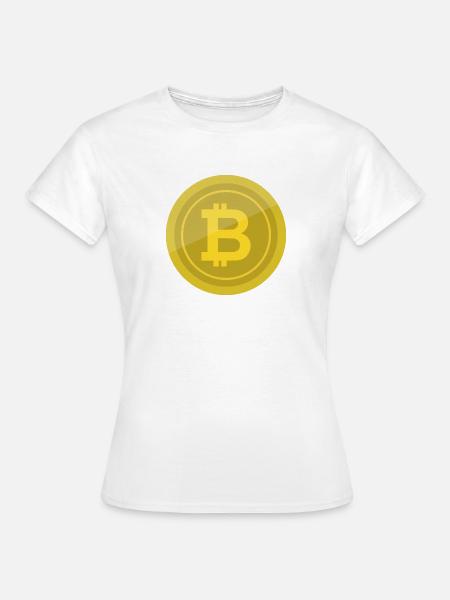 Bitcoin-Coin - Frauen T-Shirt - Weiß