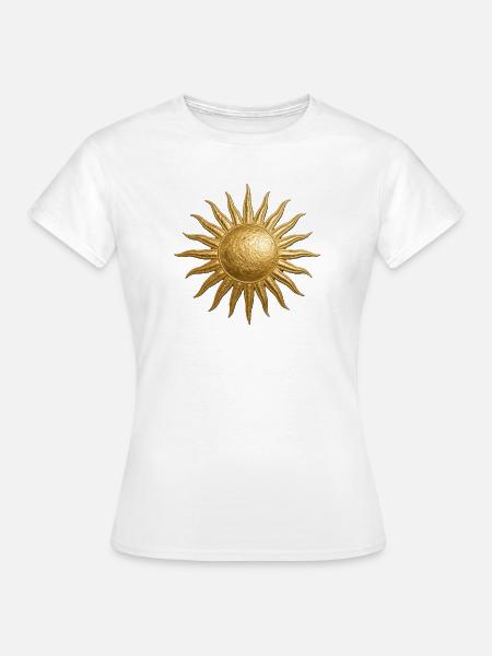 Goldene Sonne - Frauen T-Shirt - Weiß