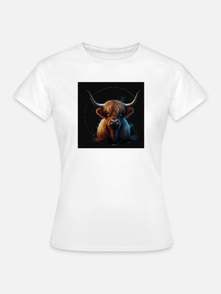 Highland Rind - Frauen T-Shirt - Weiß