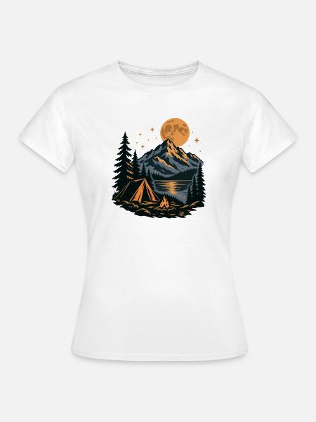 Abenteuer Camping - Frauen T-Shirt - Weiß