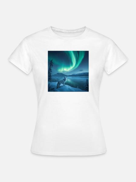 Polarfuchs — Nordlichter - Frauen T-Shirt - Weiß