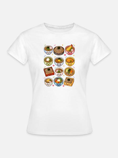 Kawaii Soba | Nudeln & Japan Food - Frauen T-Shirt - Weiß