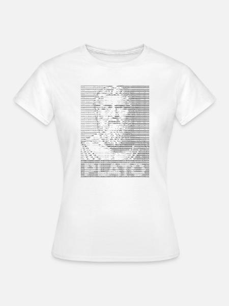 Platon ASCII Kunstporträt - Frauen T-Shirt - Weiß
