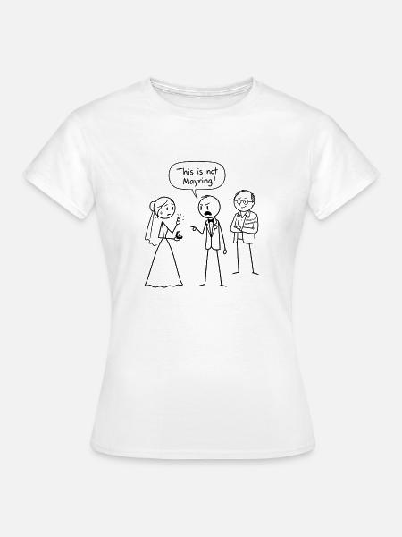 This is not Mayring! (Hermeneutics version) - Frauen T-Shirt - Weiß