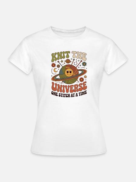 Knitting Lover – Yarn & Stricken Design - Frauen T-Shirt - Weiß