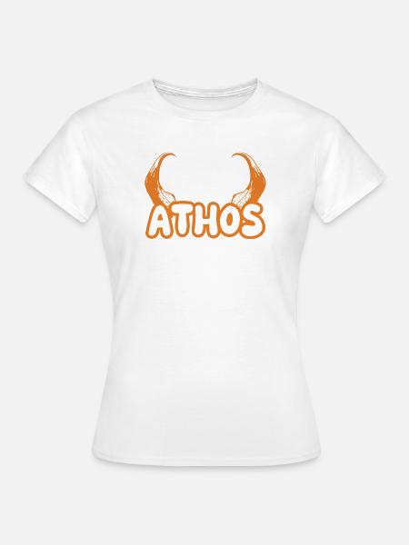 Athos als Teufel - Frauen T-Shirt - Weiß