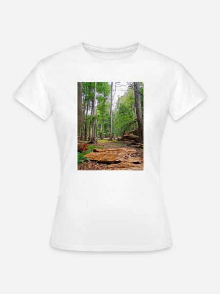 Märchenwald - Frauen T-Shirt - Weiß