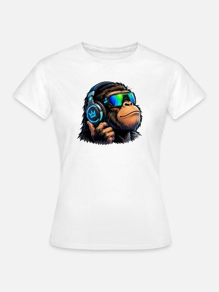 affe-musik - Frauen T-Shirt - Weiß