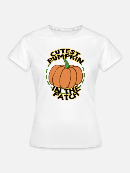 Kuerbis im Kreis mit Spruch - Frauen T-Shirt - Weiß