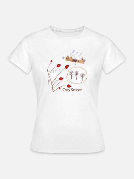 Cozy Winter - Frauen T-Shirt - Weiß