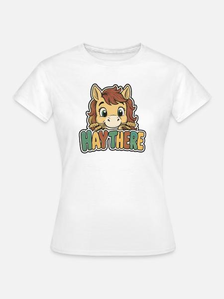 Reiten Kinder - Frauen T-Shirt - Weiß