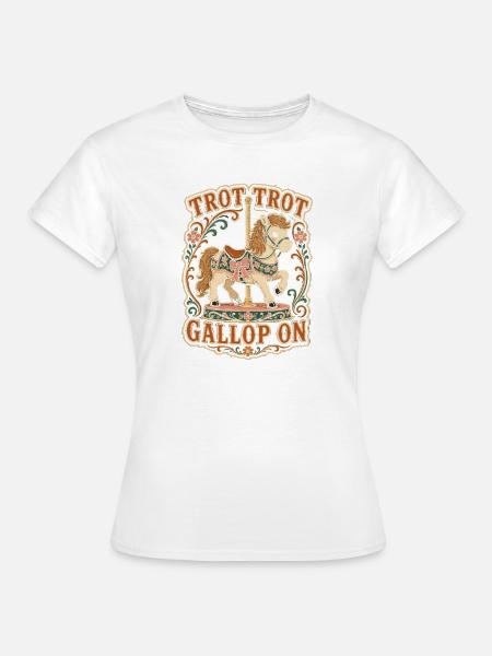 Pferde Kinder - Frauen T-Shirt - Weiß