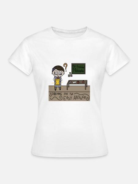 Der fälschende Philosoph - Frauen T-Shirt - Weiß