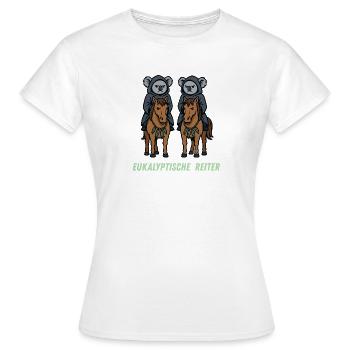 EUKALYPTISCHE REITER - Frauen T-Shirt - Weiß - Vorne - AI Model Female 172 dark (172cm)