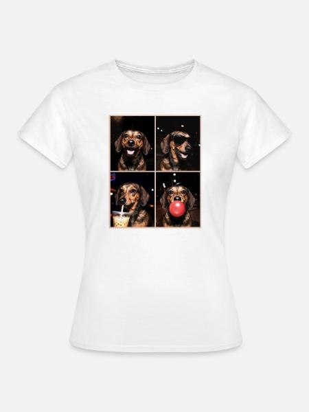 Hunde Dackel Hund - Frauen T-Shirt - Weiß