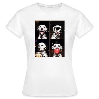 Hunde Dalmatiner Hund - Frauen T-Shirt - Weiß - Vorne - AI Model Female 172 dark (172cm)