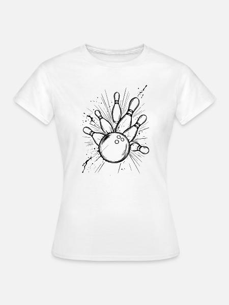 Bowling - Frauen T-Shirt - Weiß
