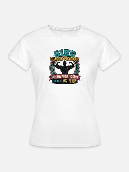 81KG Classic Physique - College Athletic - Frauen T-Shirt - Weiß