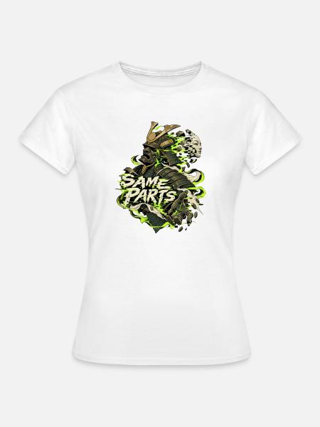 Neon Samurai: Same Parts - Frauen T-Shirt - Weiß