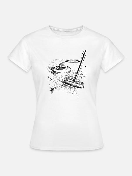 Curling - Frauen T-Shirt - Weiß