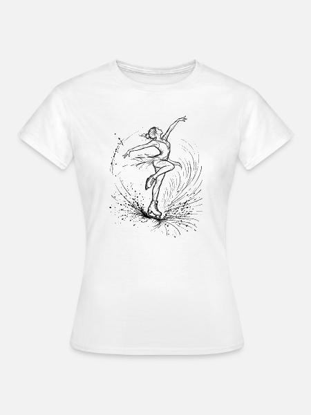 Eiskunstlauf - Frauen T-Shirt - Weiß