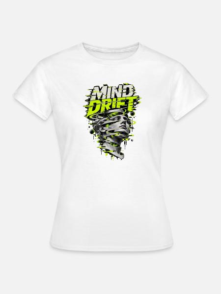 Mind Drive Glitch Kopfstatue - Frauen T-Shirt - Weiß