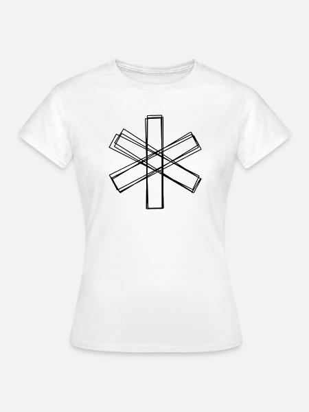 Sternchen handgezeichnet - Frauen T-Shirt - Weiß