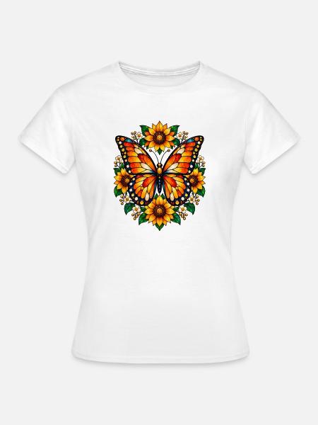 Schmetterlinge Schöner Schmetterling - Frauen T-Shirt - Weiß