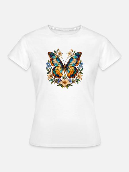 Schmetterlinge Schöner Schmetterling - Frauen T-Shirt - Weiß