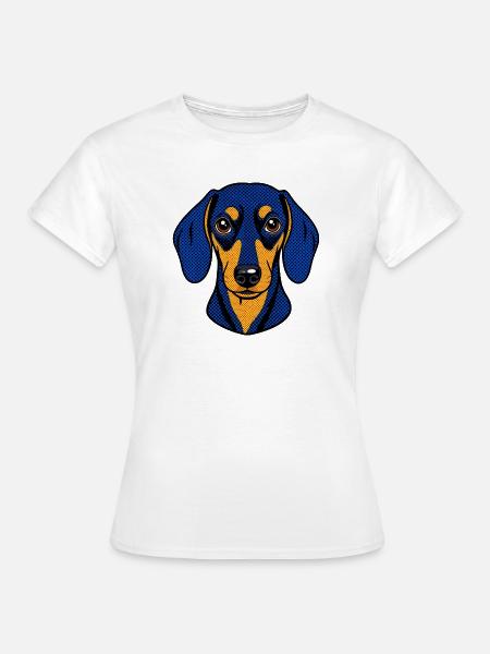 Dackel - Frauen T-Shirt - Weiß