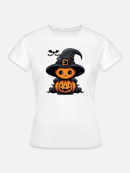 Süßer Hexenkürbis - Frauen T-Shirt - Weiß