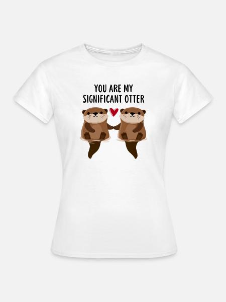 Otterliebe im Doppelpack - Frauen T-Shirt - Weiß
