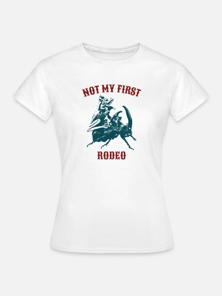 Not My First Rodeo Frosch - Frauen T-Shirt - Weiß