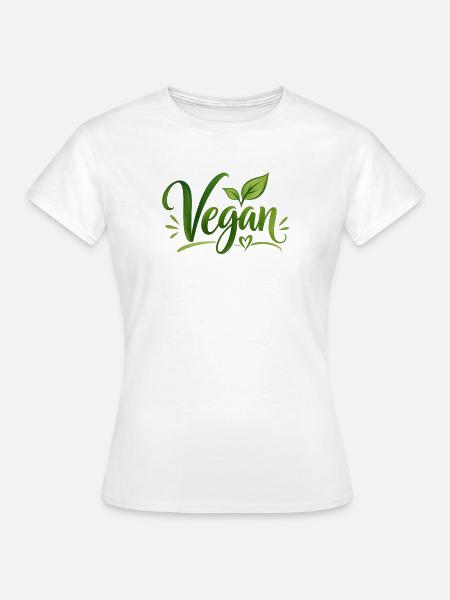 Vegan - Veganer - fleischfrei - fleischlos - Frauen T-Shirt - Weiß
