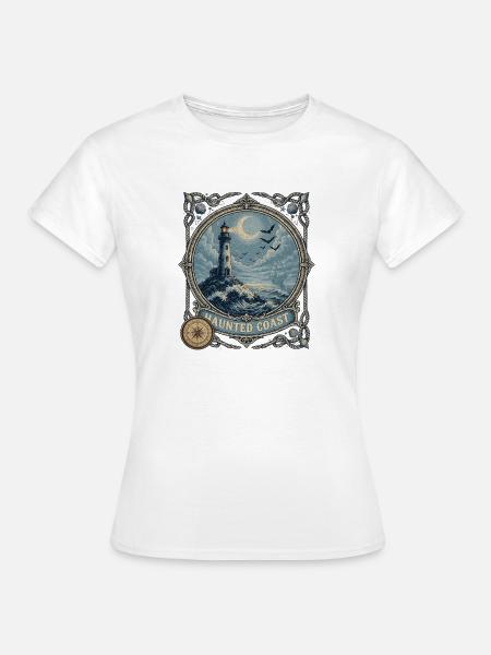 Haunted Coast Leuchtturm Küste - Frauen T-Shirt - Weiß