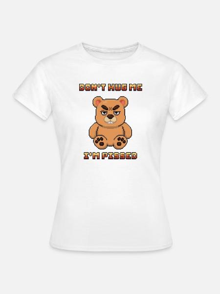wütender Bär - Frauen T-Shirt - Weiß