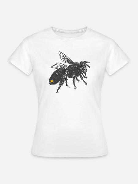 Biene mit Herz - Frauen T-Shirt - Weiß