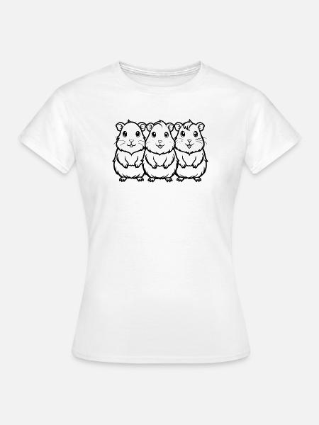 Meerschweinchen - Frauen T-Shirt - Weiß