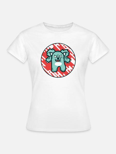 Drop Bear Attack: Fette Comic-Kunst - Frauen T-Shirt - Weiß