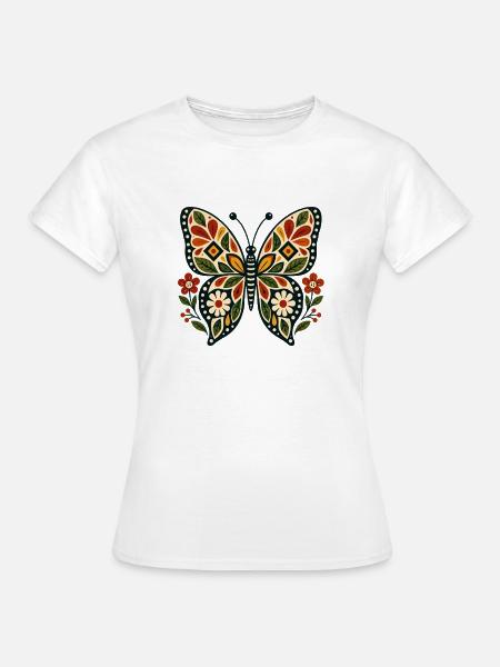 Schmetterlinge Schöner Schmetterling - Frauen T-Shirt - Weiß