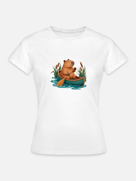 Cozy Black Cat Coffee - Frauen T-Shirt - Weiß