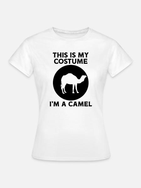 Kamel Kostüm Humor - Frauen T-Shirt - Weiß