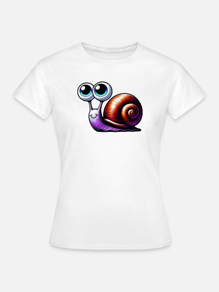 Schnecke - Frauen T-Shirt - Weiß