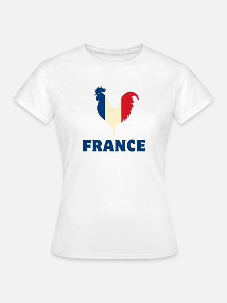 Frankreich Flagge - Frauen T-Shirt - Weiß