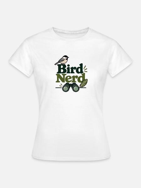 Vogel-Nerd - Frauen T-Shirt - Weiß